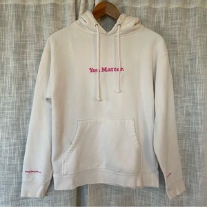 You Matter Demetrius Harmon Breast Cancer Awareness Hoodie Cream Pink